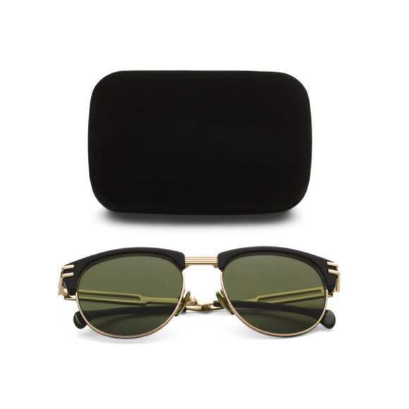 GUCCI BLACK/GOLD 54mm Designer Sunglasses - Picture 1 of 2